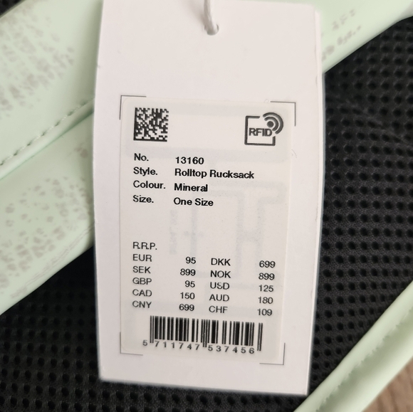 RAINS Hooded Puffer Loop Vest in Mineral with FREE Matching Backpack - Picture 15 of 15